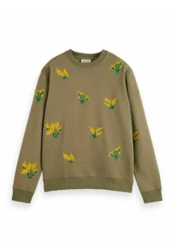 Scotch & Soda Crewneck- Sudadera - Khaki -Blen Ropa Comercio b6c8dc1fecea4ef9ad5e7111410a6755