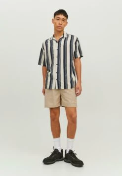 Jack & Jones Jcochain Reggie Stripe Resort- Camisa - Moonbeam
