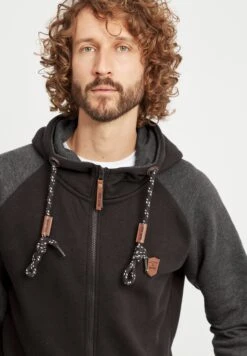 Indicode Jeans Idterence - Sudadera Con Cremallera - Black -Blen Ropa Comercio bd6365d88fe842a98ee27f209cecc295