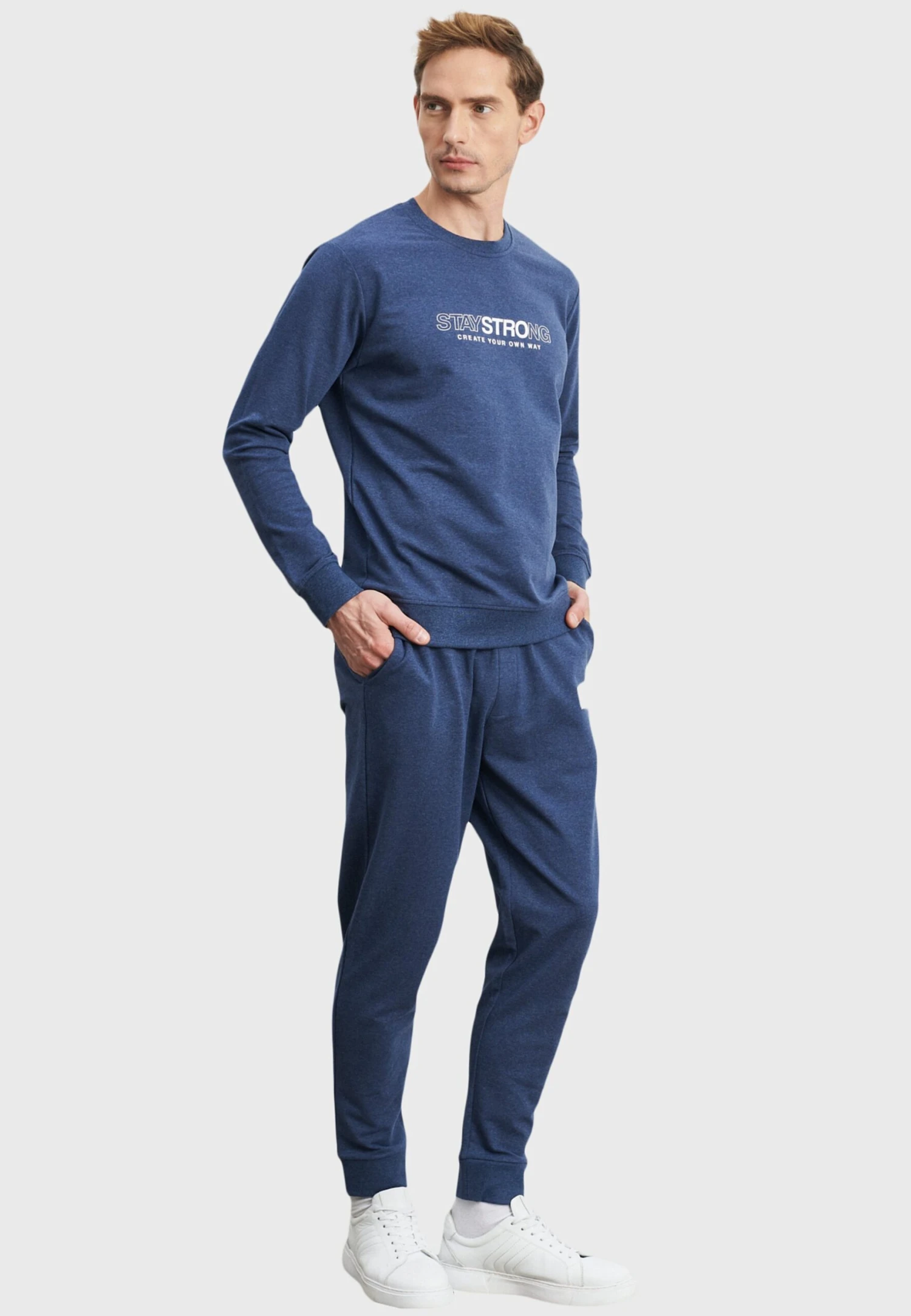 Slim Fit - Sudadera - Indigo Melange 4 Slim Fit - Sudadera - Indigo Melange - Imagen 2