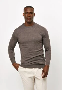 Profuomo Crew Neck - Jersey De Punto - Taupe