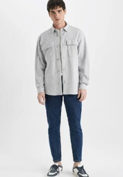 DeFacto Relax Fit - Camisa - Grey -Blen Ropa Comercio bf797fa91bf342559a334f8e0d12486d