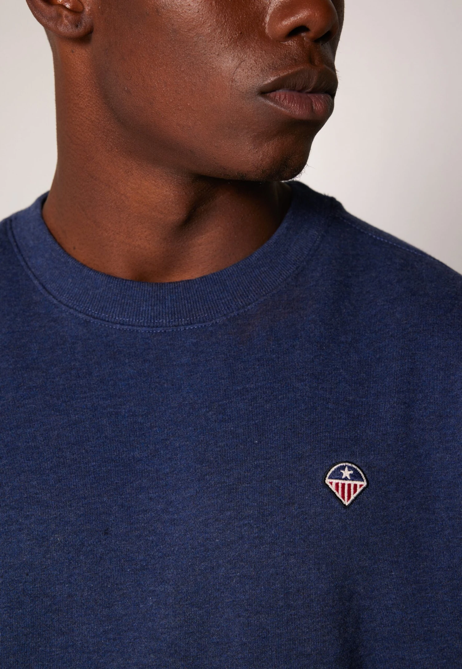 Silas Crew - Sudadera - Blue Melange 6 Silas Crew - Sudadera - Blue Melange - Imagen 4