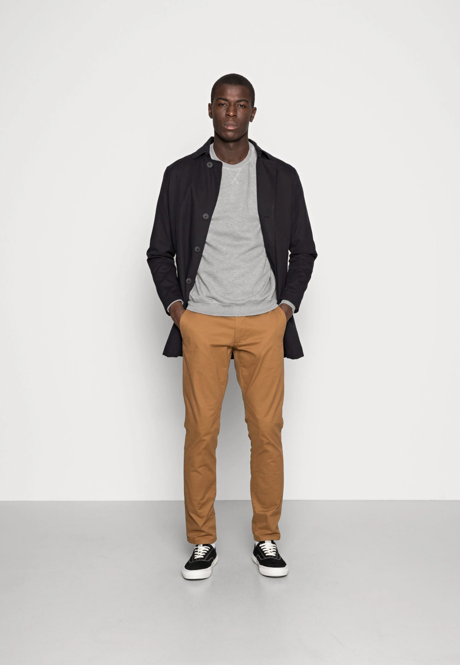 Pier One 2 Pack - Sudadera - Mottled Light Grey/Black 3 Pier One 2 Pack - Sudadera - Mottled Light Grey/Black