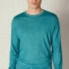 Rundhals Ultralight - Jersey De Punto - Blau Garment/Dyed Aqua -Blen Ropa Comercio cb36ce64e476471e8a26140a9c86b5bc