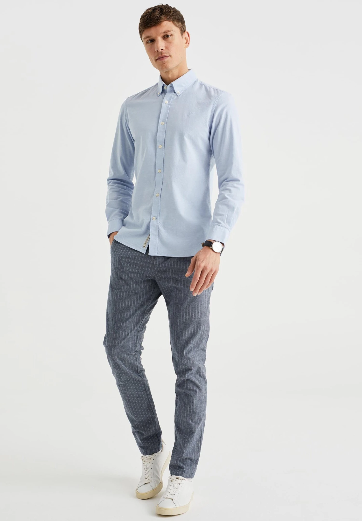WE FASHION Slim Fit - Pantalones Chinos - Blue 4 WE FASHION Slim Fit - Pantalones Chinos - Blue - Imagen 2