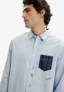 Desigual Contrasting Striped - Camisa - Blue -Blen Ropa Comercio ce57da5d61d347658704fb3d14bc3458