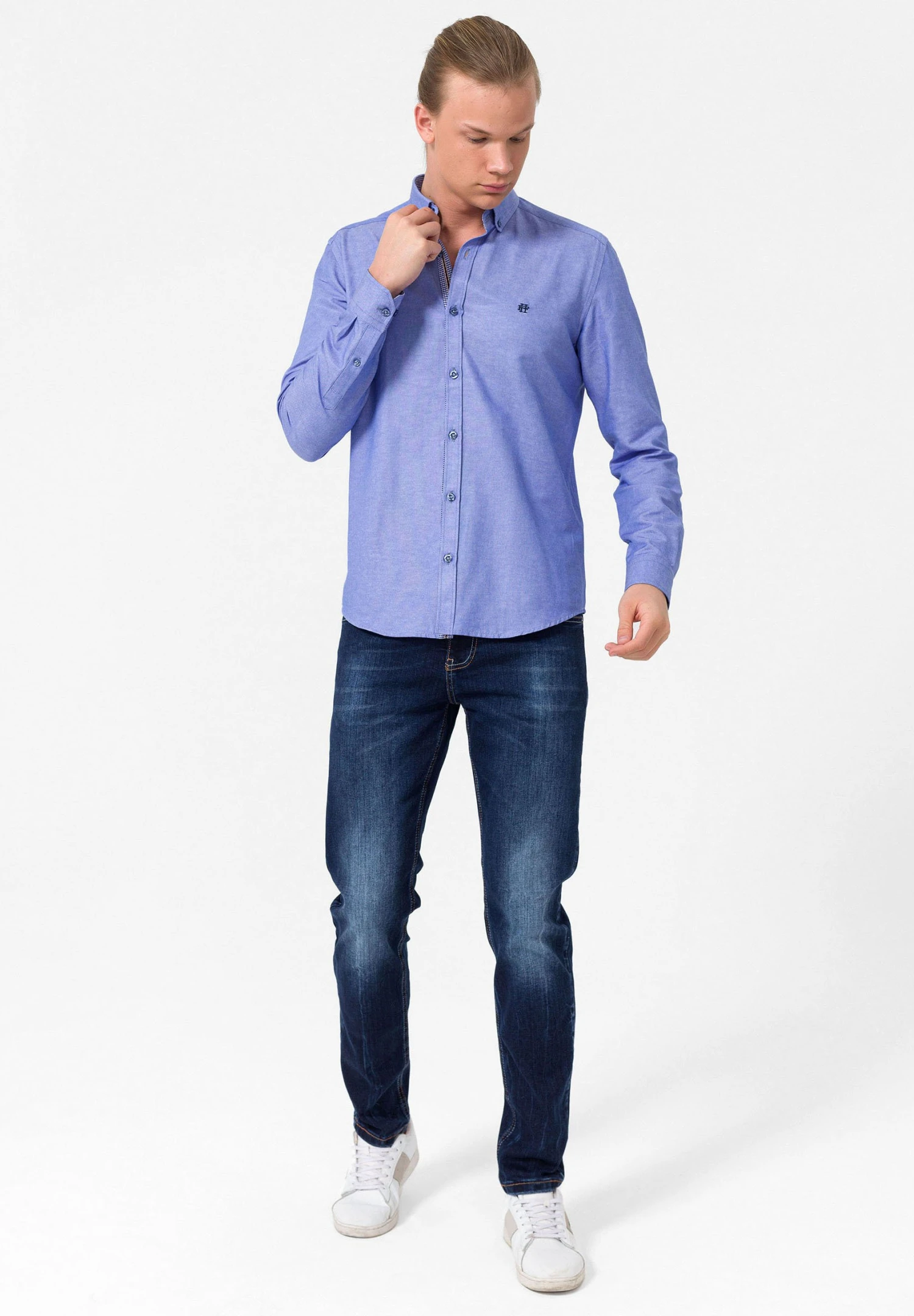 Camisa - Navy Melange 4 Camisa - Navy Melange - Imagen 2