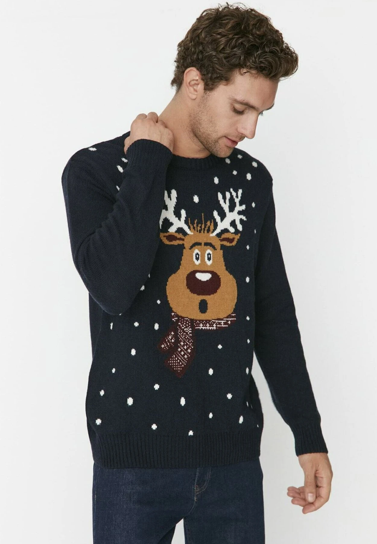 Trendyol Christmas - Jersey De Punto - Navy Blue 6 Trendyol Christmas - Jersey De Punto - Navy Blue - Imagen 4