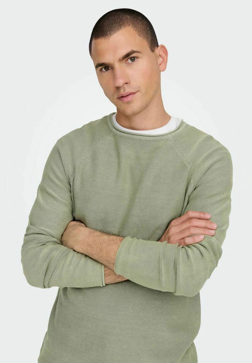 Only & Sons Onsdextor Raglan - Jersey De Punto - Seagrass 7 Only & Sons Onsdextor Raglan - Jersey De Punto - Seagrass - Imagen 5