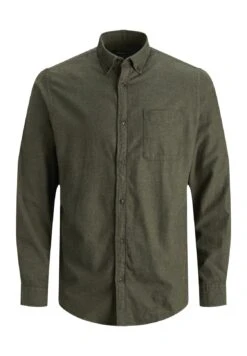 Jack & Jones Jjeclassic Heather Sts - Camisa Elegante - Forest Night