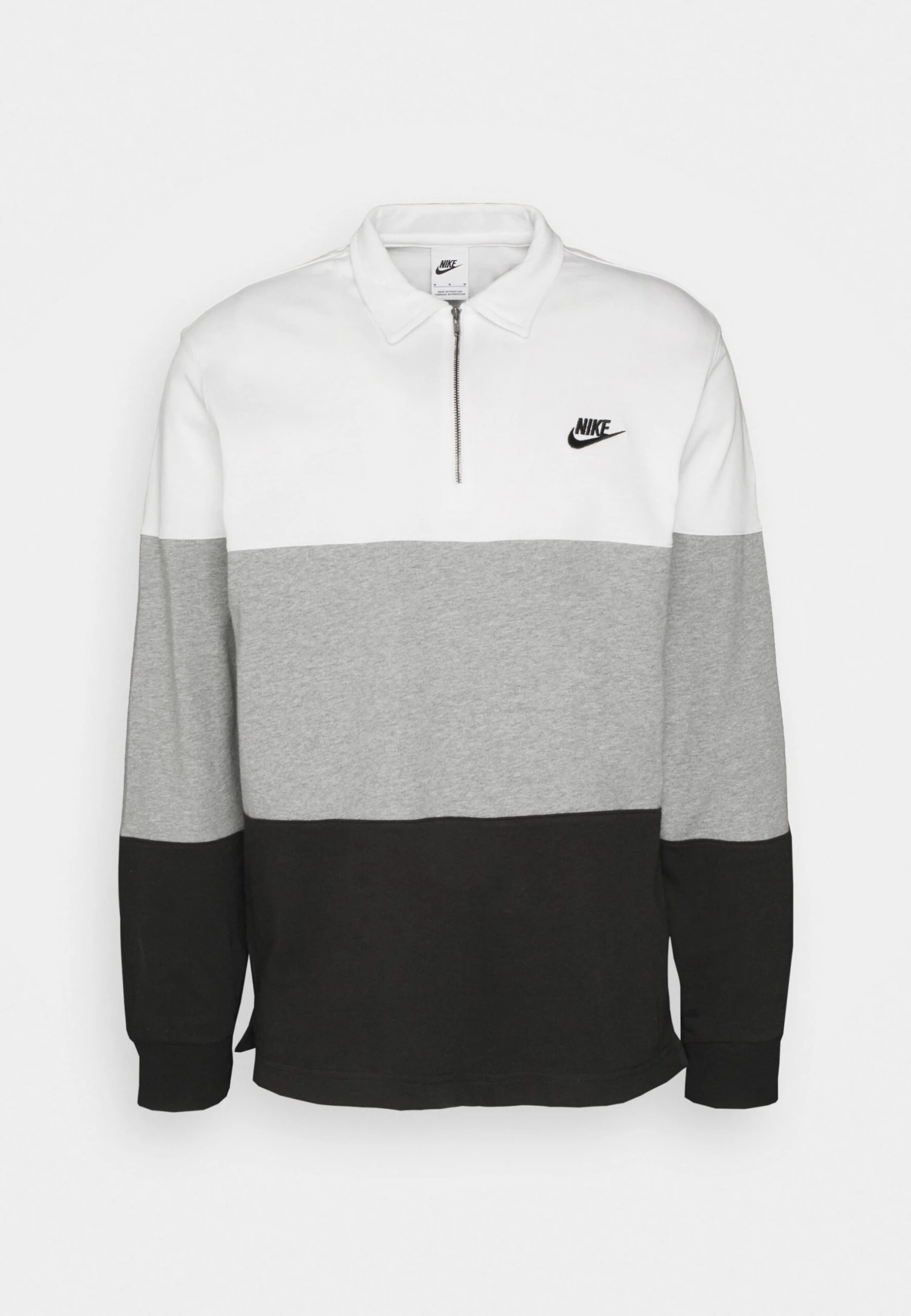 Nike Sportswear Club - Sudadera - White/Dark Grey Heather/Black 9 Nike Sportswear Club - Sudadera - White/Dark Grey Heather/Black - Imagen 7