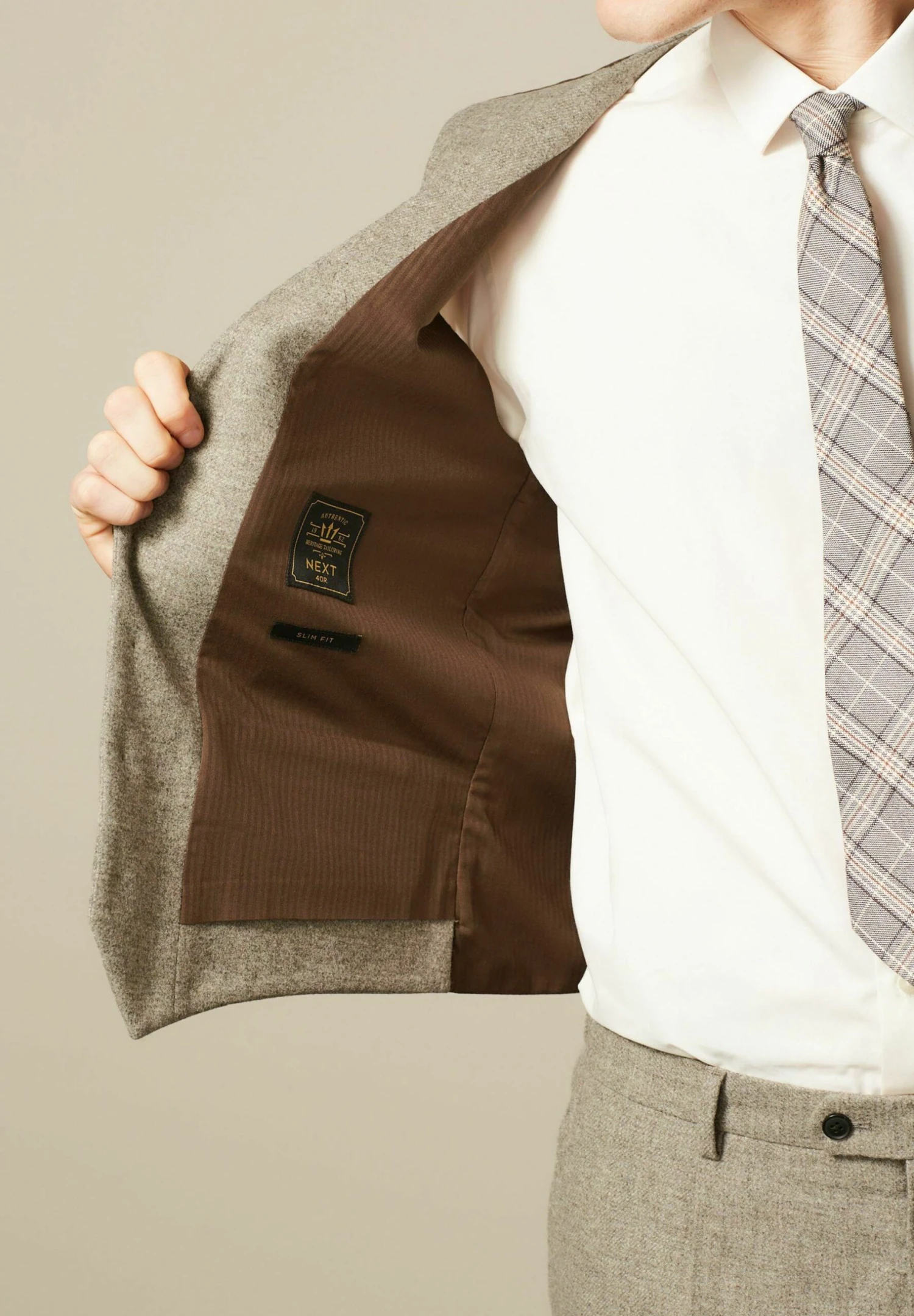 Next Italian Blend Undyed - Chaleco - Natural 4 Next Italian Blend Undyed - Chaleco - Natural - Imagen 2