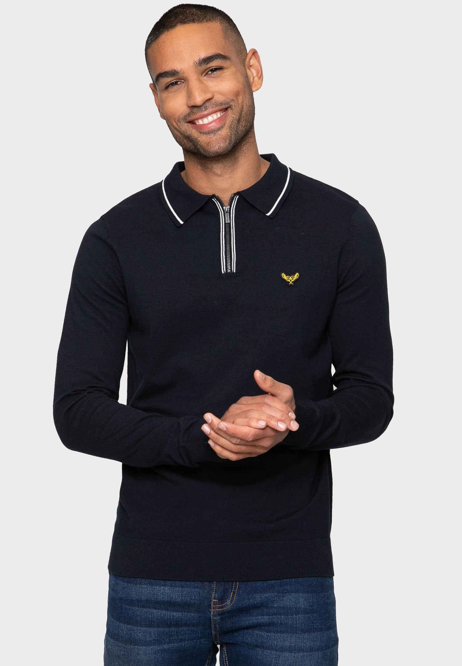 Threadbare Barrow - Jersey De Punto - Navy/Ecru 3 Threadbare Barrow - Jersey De Punto - Navy/Ecru