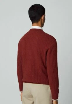 Hackett London Lamb Cable Crew - Jersey De Punto - Brick Red -Blen Ropa Comercio deb19239d0a3435280ffd838cdc65a96