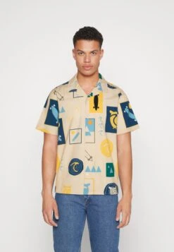 Boxed Fit Urskog Short Sleeved Gots Vegan - Camisa - Blue