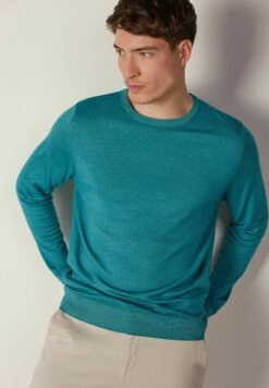 Rundhals Ultralight - Jersey De Punto - Blau Garment/Dyed Aqua -Blen Ropa Comercio e3f2649daf7f432aa38d5a7f9b9885a4