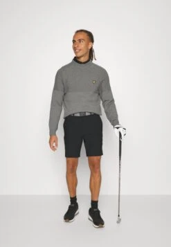 Lyle & Scott Seed Stitch Mock Neck - Jersey De Punto - Mid Grey -Blen Ropa Comercio e6658cb05b124313ad93b57ac83eef77