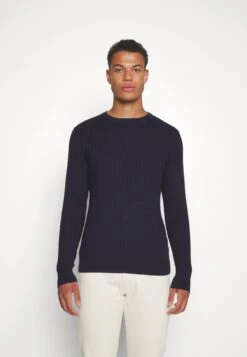 Selected Homme Slhberg Cable Crew Neck B Noos - Jersey De Punto - Navy Blazer Melange 11 Selected Homme Slhberg Cable Crew Neck B Noos - Jersey De Punto - Navy Blazer Melange -Blen Ropa Comercio e6970299ce2e4b4586aec880bdab8f58