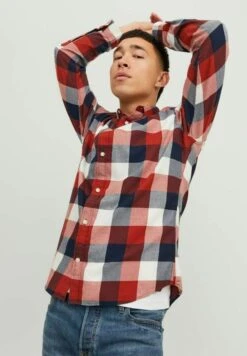 Jack & Jones Ebuffalo Ls Sn - Camisa - Cinnabar