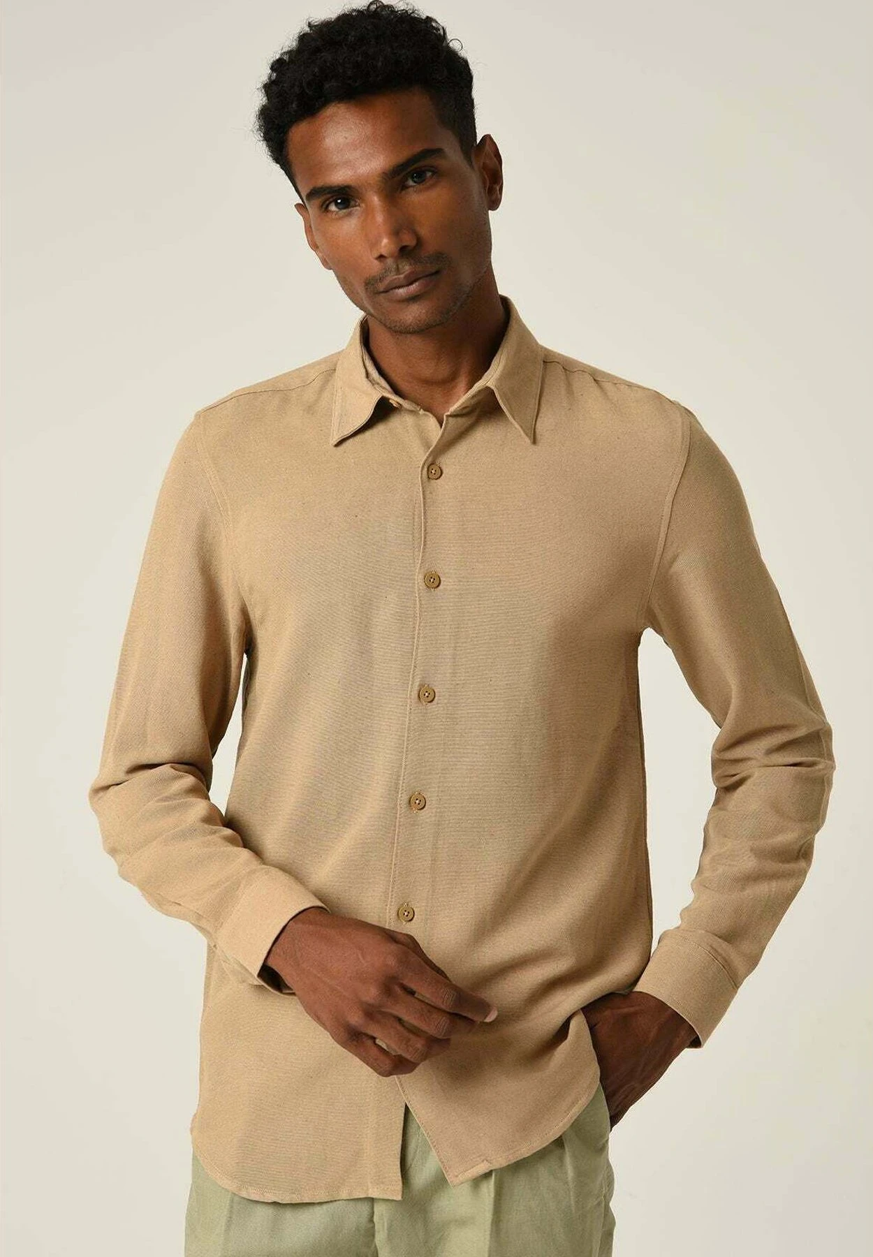 Camisa Elegante - Camel 3 Camisa Elegante - Camel