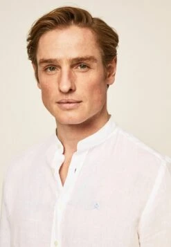 Hackett London Garment Dyed P - Camisa - White -Blen Ropa Comercio ef60fce7be4e47f494efac42f177a2ec