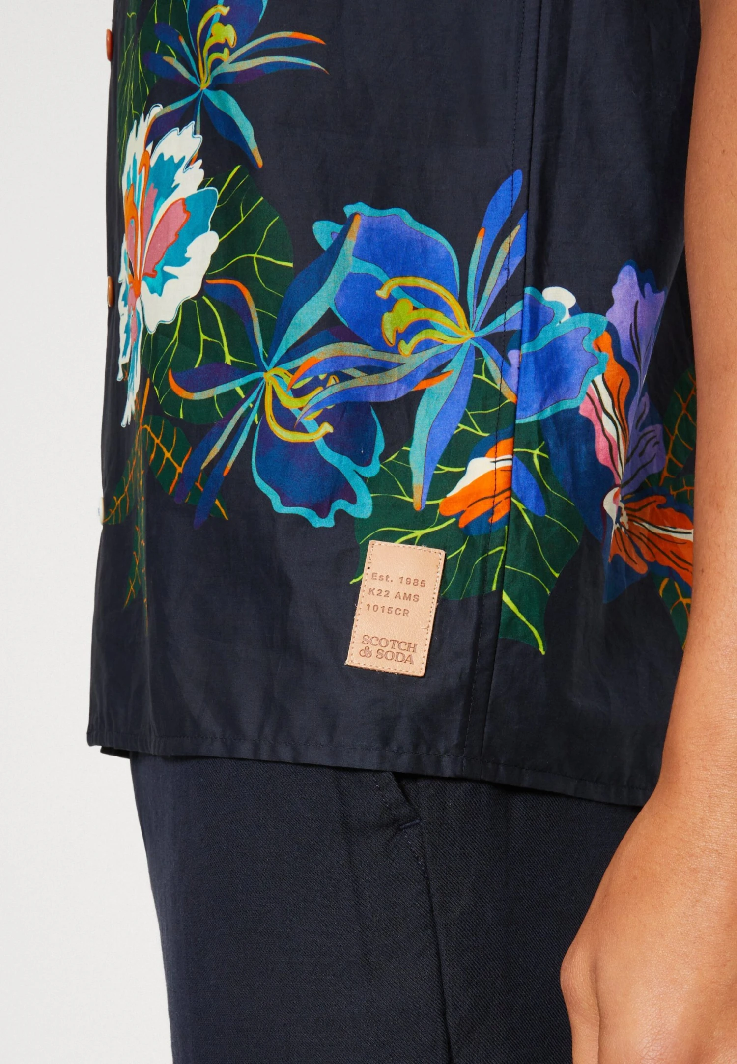 Scotch & Soda Voile Shirt - Camisa - Border Flower 8 Scotch & Soda Voile Shirt - Camisa - Border Flower - Imagen 6