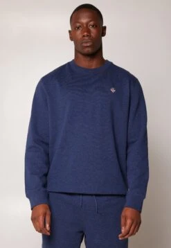 Silas Crew - Sudadera - Blue Melange