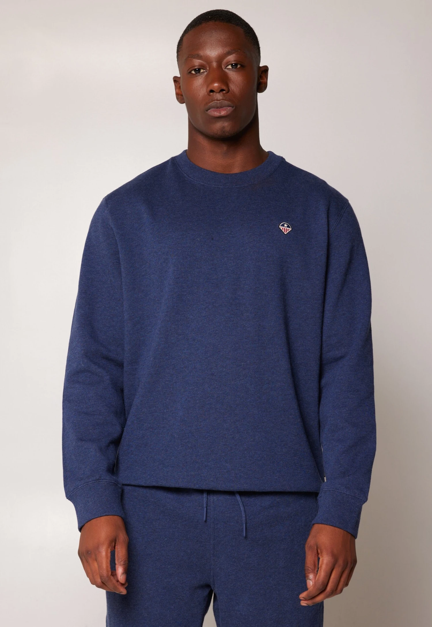 Silas Crew - Sudadera - Blue Melange 3 Silas Crew - Sudadera - Blue Melange