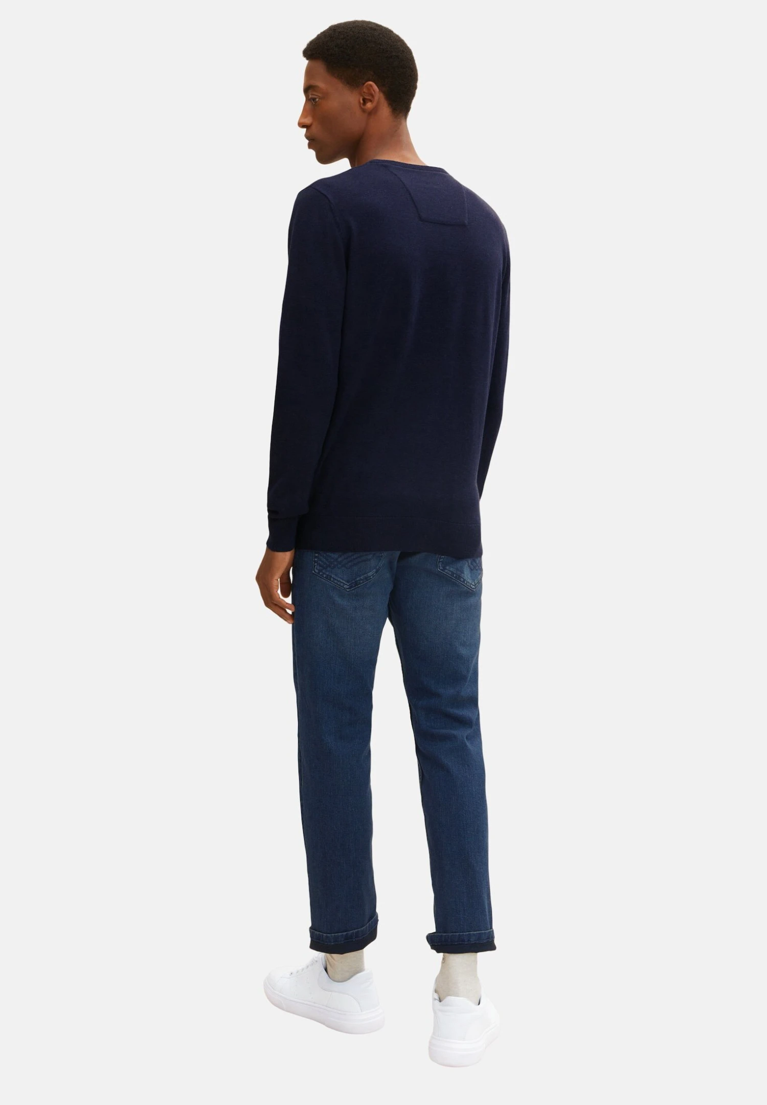 Tom Tailor Basic Crew Neck - Jersey De Punto - Navy Melange 5 Tom Tailor Basic Crew Neck - Jersey De Punto - Navy Melange - Imagen 3