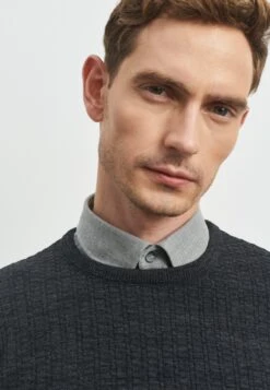 Standard Fit O Collar - Jersey De Punto - Anthracite -Blen Ropa Comercio f2a530a7257a4bbe866c51204b1e41b6