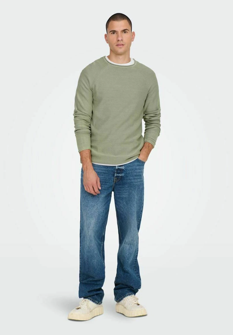 Only & Sons Onsdextor Raglan - Jersey De Punto - Seagrass 4 Only & Sons Onsdextor Raglan - Jersey De Punto - Seagrass - Imagen 2