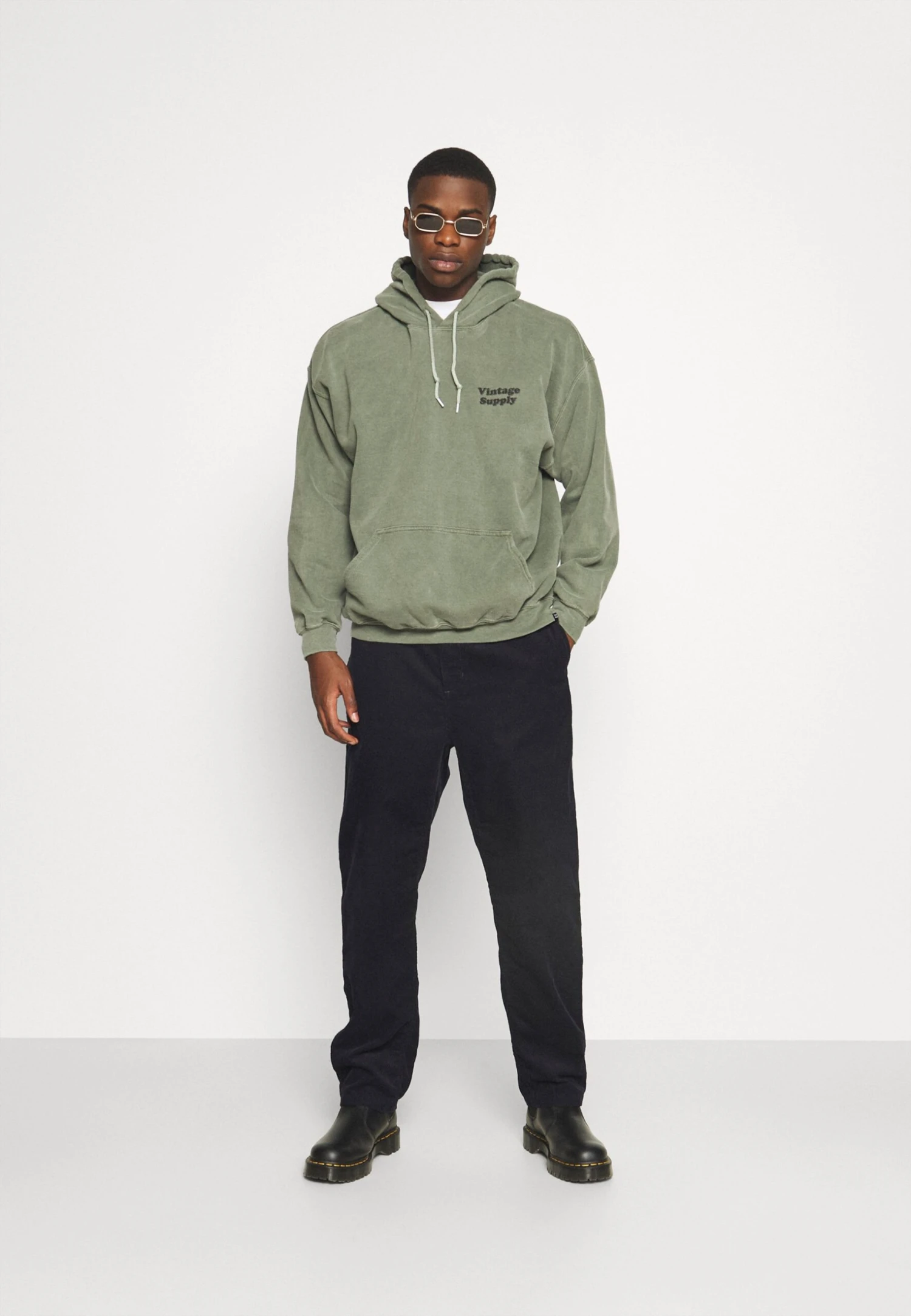 Vintage Supply Overdye Flow Hoodiecore Colours - Sudadera - Khaki 4 Vintage Supply Overdye Flow Hoodiecore Colours - Sudadera - Khaki - Imagen 2