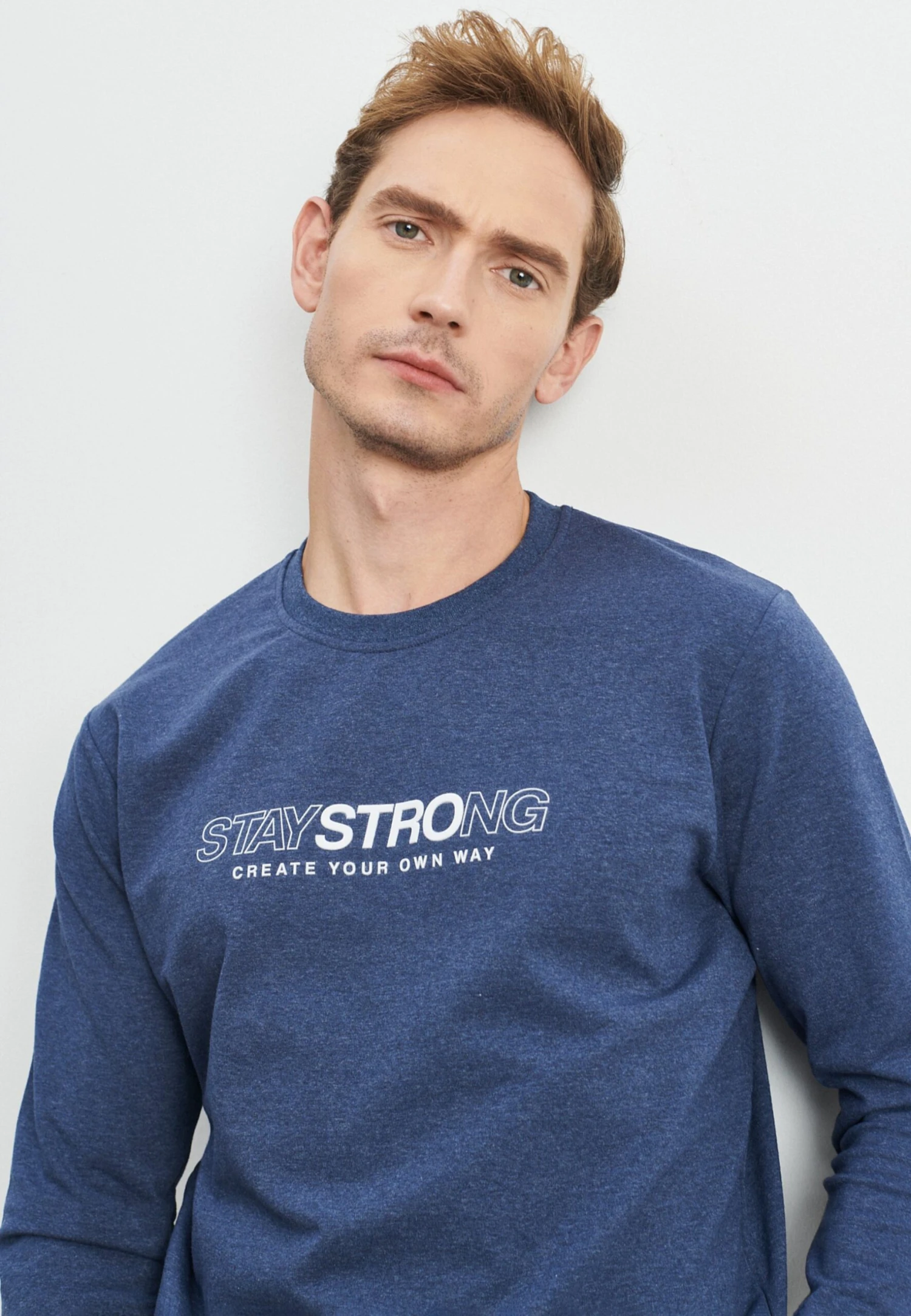 Slim Fit - Sudadera - Indigo Melange 6 Slim Fit - Sudadera - Indigo Melange - Imagen 4