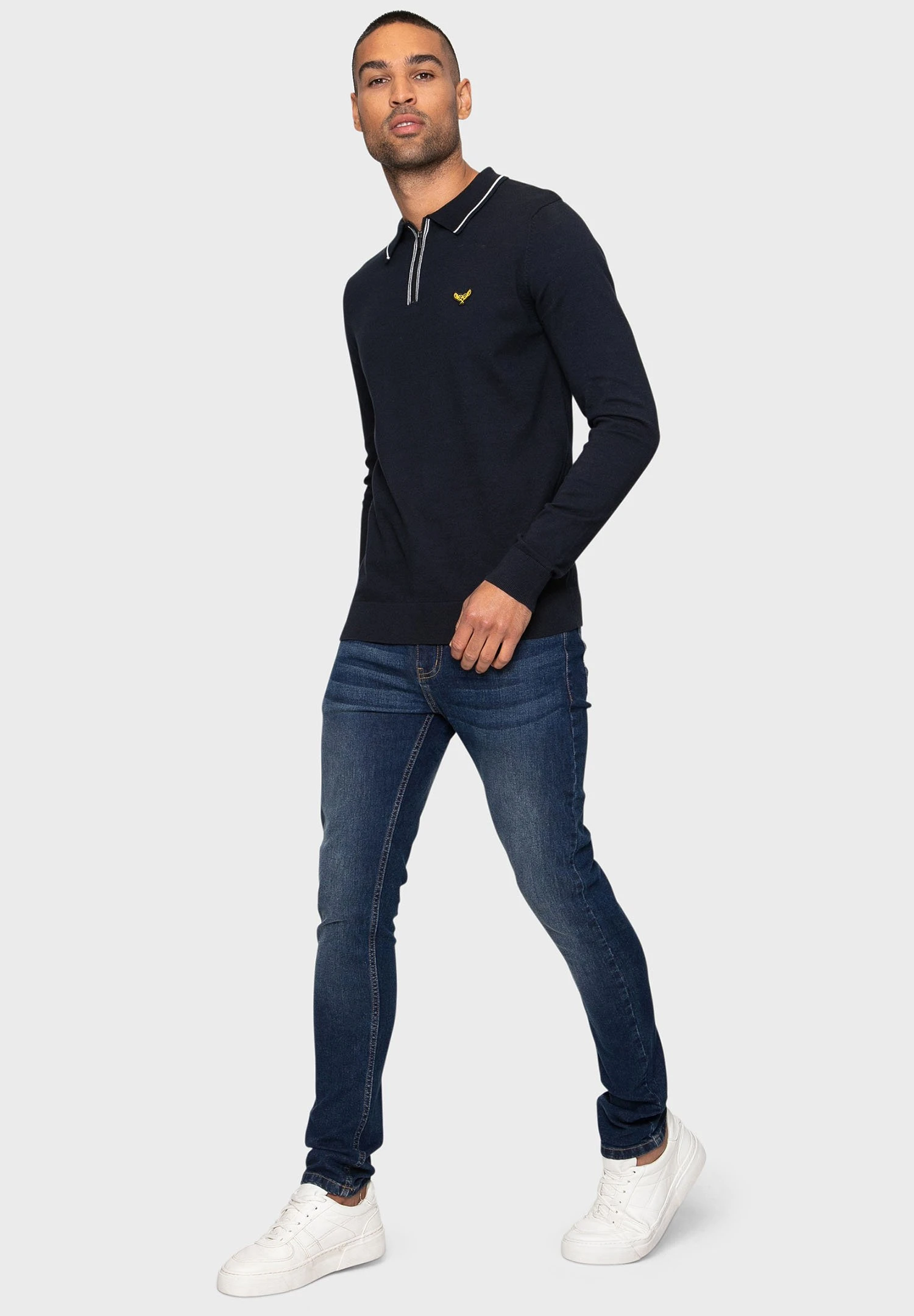 Threadbare Barrow - Jersey De Punto - Navy/Ecru 4 Threadbare Barrow - Jersey De Punto - Navy/Ecru - Imagen 2