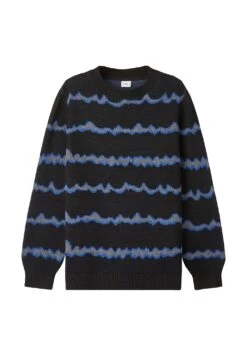 S.Oliver Mit Allover Muster - Jersey De Punto - Schwarz