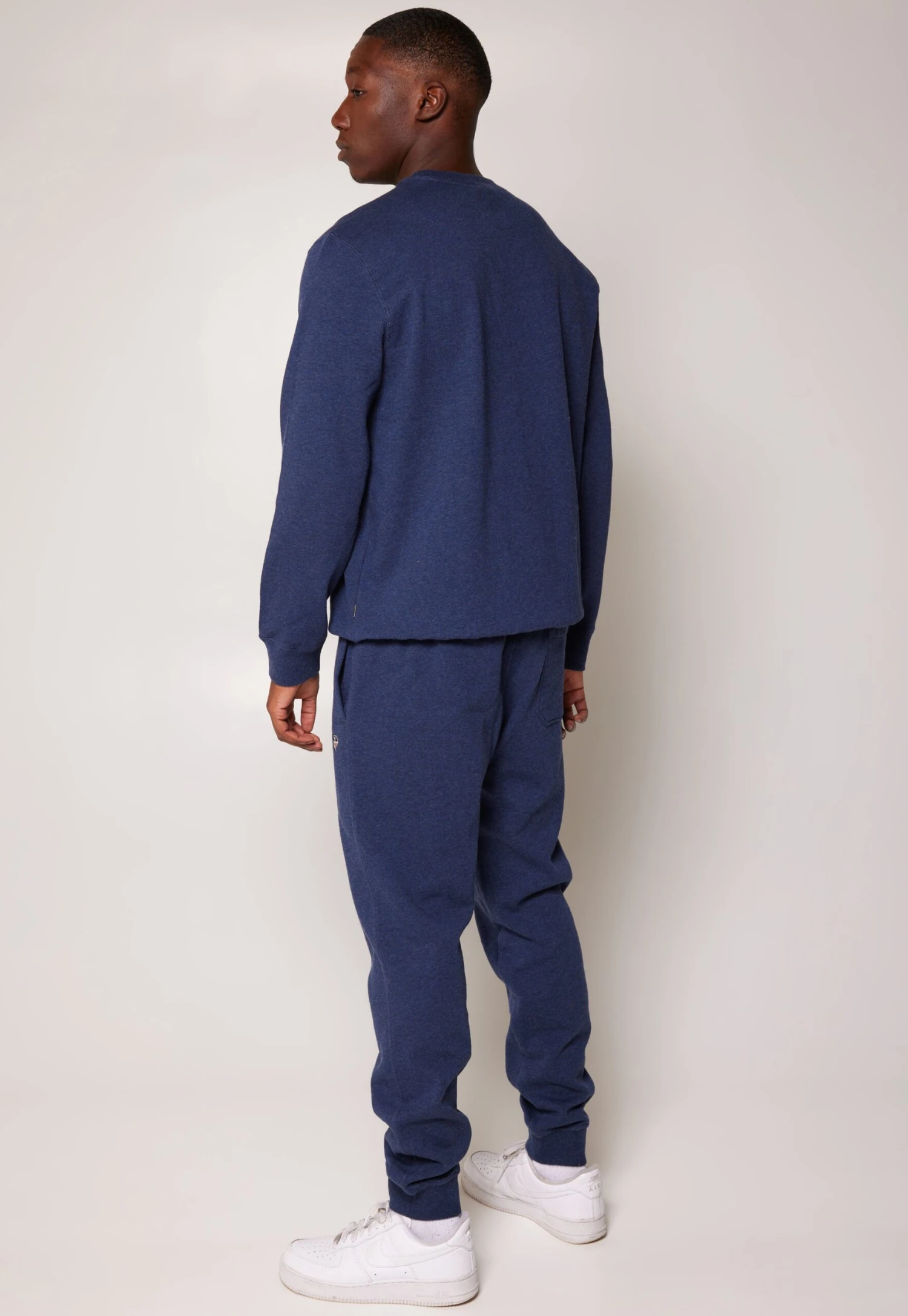 Silas Crew - Sudadera - Blue Melange 5 Silas Crew - Sudadera - Blue Melange - Imagen 3