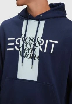 ESPRIT Im Flicken-Look - Jersey Con Capucha - Navy -Blen Ropa Comercio fb05ed69217d4ba2bebc64f0590fa93b