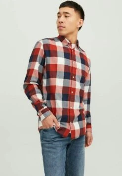 Jack & Jones Ebuffalo Ls Sn - Camisa - Cinnabar -Blen Ropa Comercio fd28ff47e2a94ce1bf9d36a02c157e27